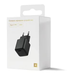 Сетевое зарядное устройство moonfish USB-C, GaN, PD, 30 Вт, черный