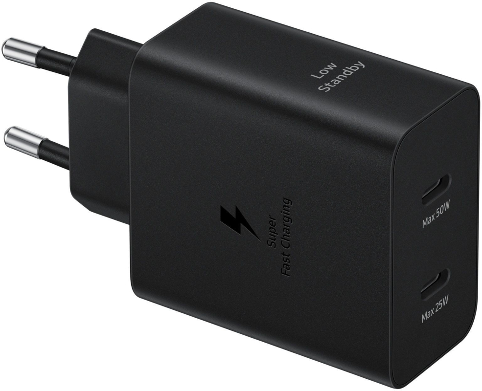 Сетевое зарядное устройство Samsung T5020 50Вт Double Type-C черное
