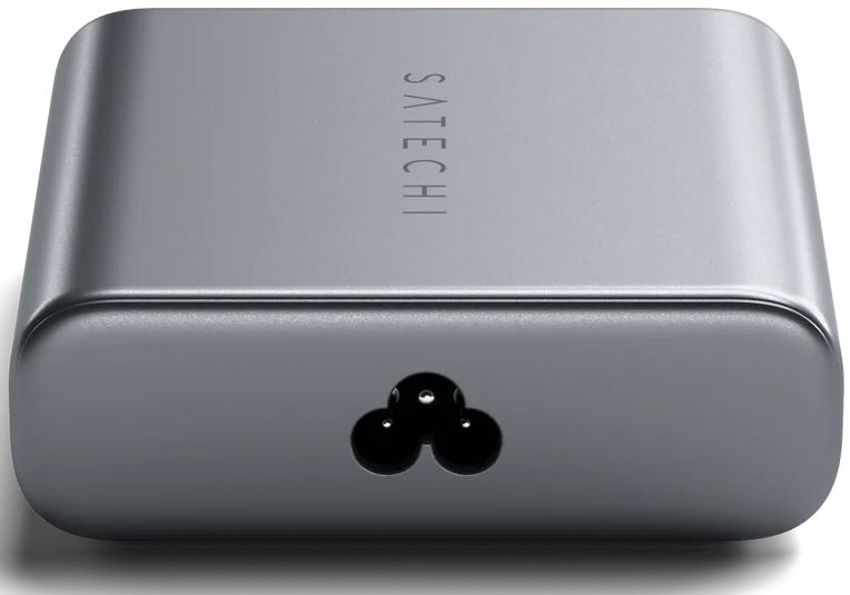 Сетевое зарядное устройство Satechi 6 USB-C, PD GaN Charger, 200 Вт, серый