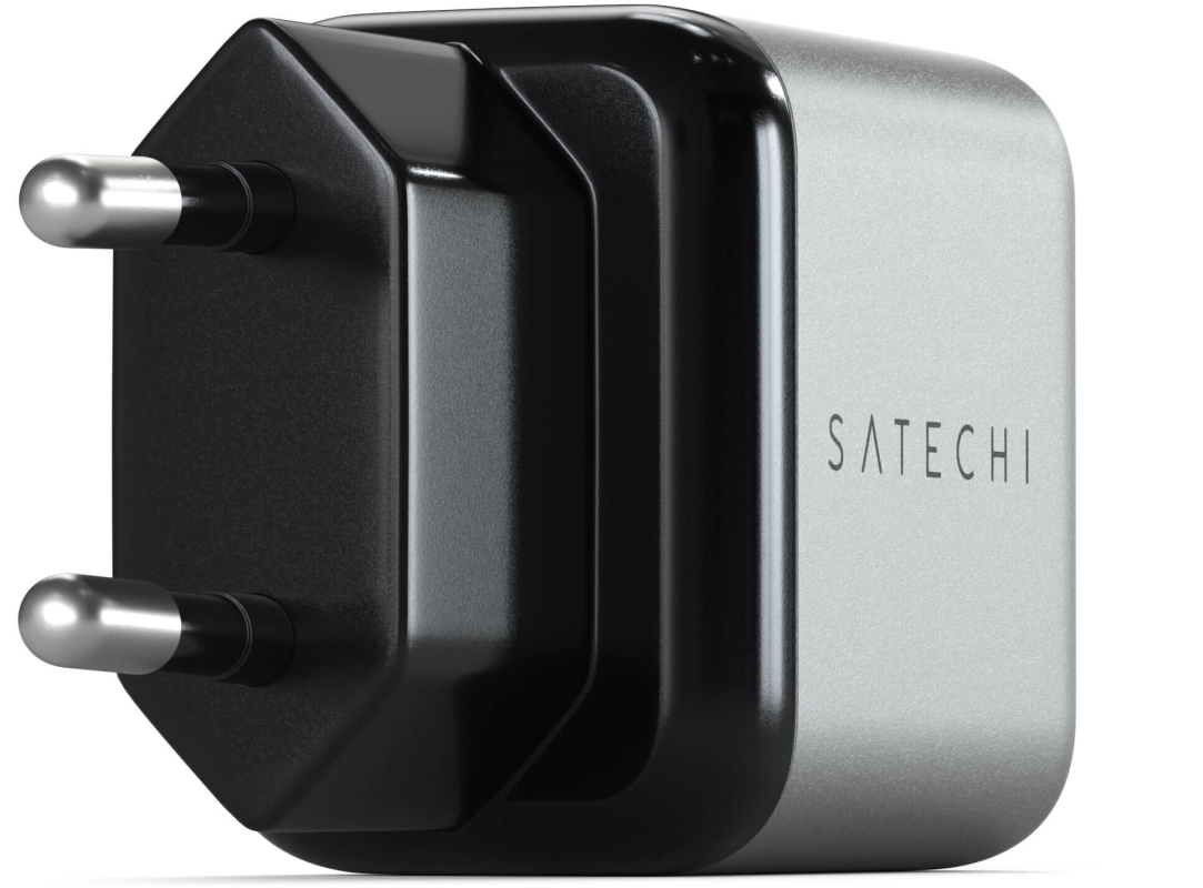 Сетевое зарядное устройство Satechi Wall Charger USB-C PD 20Вт, серый космос