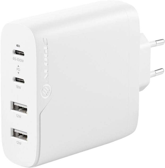 Сетевое зарядное устройство СЗУ Alogic 4X100 Rapid Power USB-C, GaN, PD, 100Вт, белый