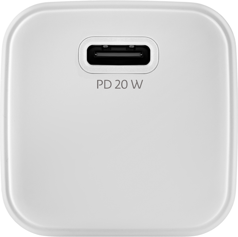 Сетевое зарядное устройство uBear Select USB-C, PD, 20 Вт, белый