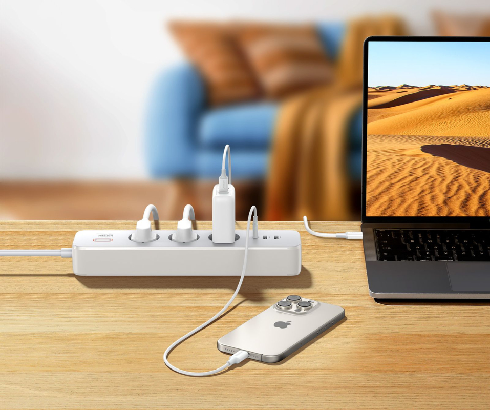 Сетевой фильтр UGREEN CD286 Power Strip, белый