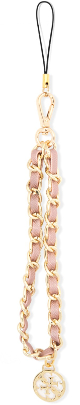 Шнурок на руку Guess Chain Metal Charm, розовый
