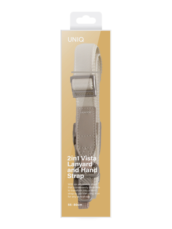 Шнурок на руку Uniq Vista 2-in-1 Lanyard, белый