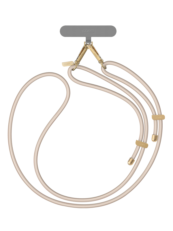 Шнурок на шею Uniq Coehl Laurel Lanyard, бежевый