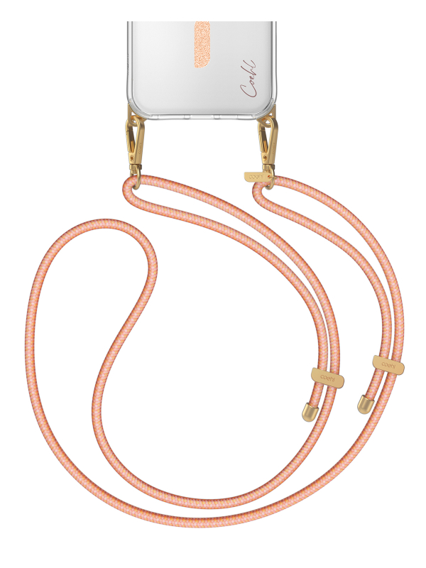 Шнурок на шею Uniq Coehl Laurel Lanyard, персиковый