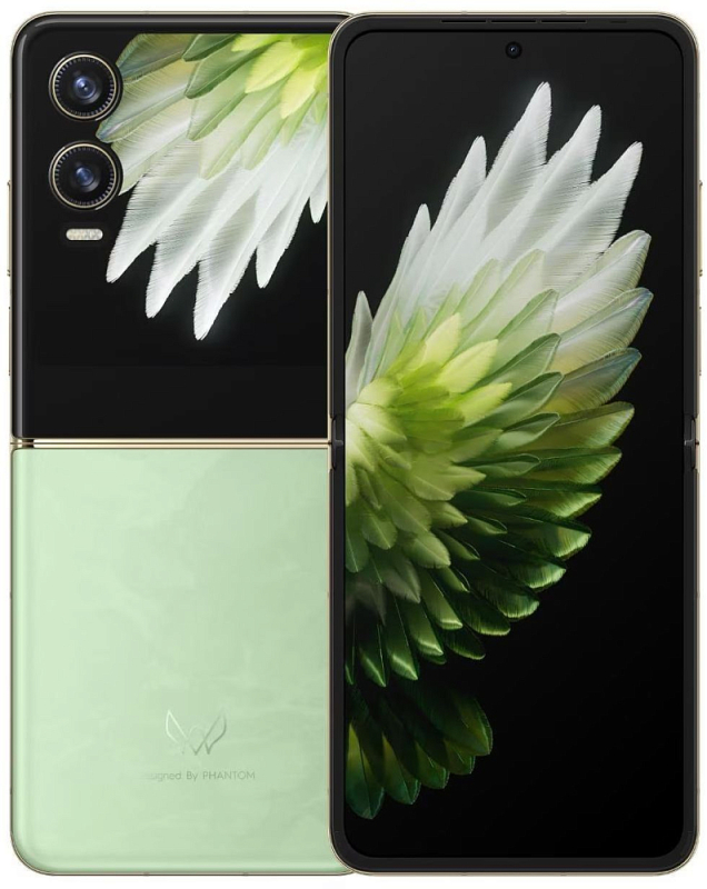 Смартфон Tecno Phantom V Flip2 5G 256/8 ГБ, зеленый