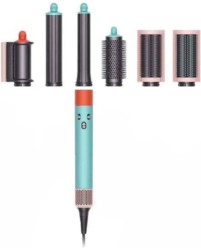 Стайлер Dyson Airwrap HS05 Complete Long, голубой+оранжевый