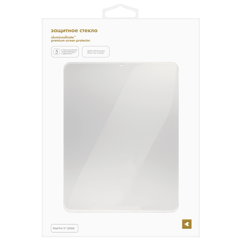 Стекло защитное moonfish Corning для iPad Pro 11 (2024), прозрачный