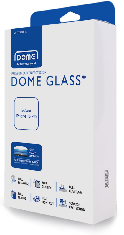 Стекло защитное Whitestone Dome Glass для iPhone 15 Pro