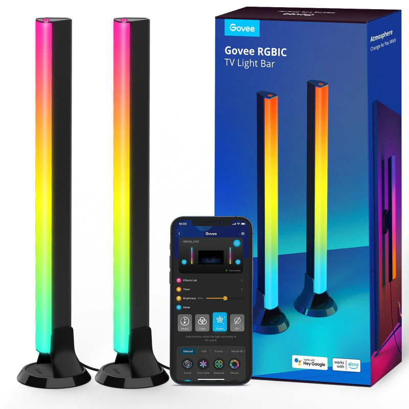 Световые панели Govee RGBIC Flow Plus для телевизора 45-70″, черный