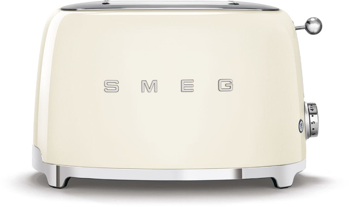 Тостер SMEG на 2 ломтика, кремовый