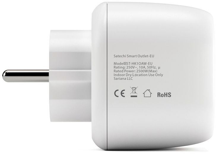 Умная розетка Satechi Homekit Smart Outlet, белый