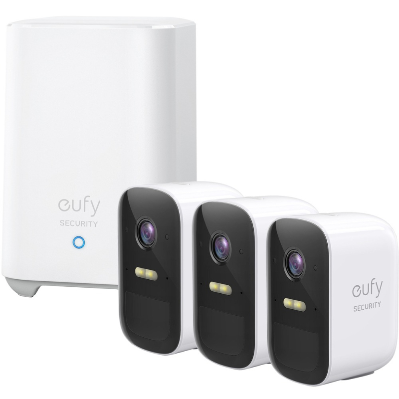 Умная система видеонаблюдения Anker EufyCam 2C, 3 камеры, белый