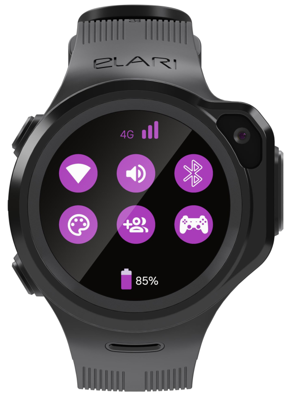 Умные часы детские Elari KidPhone 4GR, черный