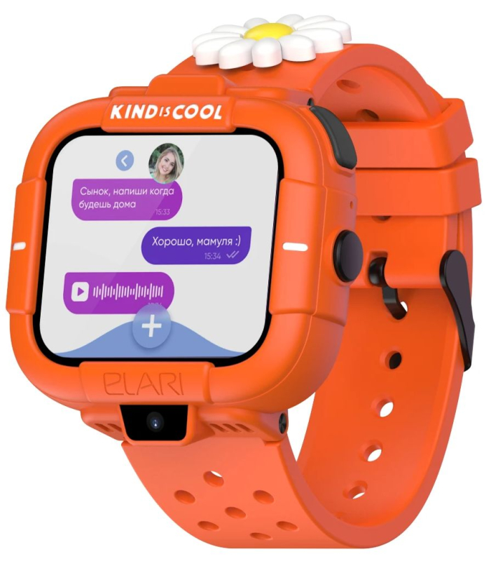 Умные часы Elari KidPhone “Маша и Медведь”, оранжевый