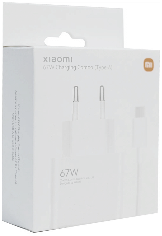 Устройство зарядное сетевое Xiaomi 67W Charging Combo (Type-A), белый