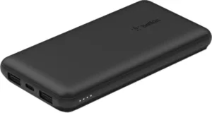 Внешний аккумулятор Belkin + кабель USB-A – USB-C, 10000мАч, черный