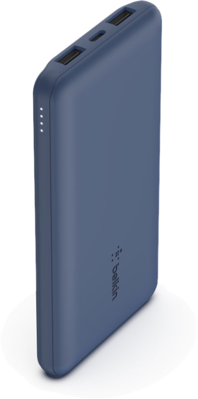 Внешний аккумулятор Belkin + кабель USB-A – USB-C, 10000мАч, синий