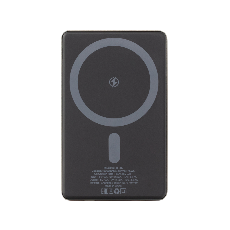 Внешний аккумулятор restore: hello, world! Magsafe, 5000 mAh, титановый