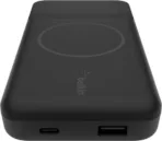 Внешний аккумулятор с функцией БЗУ Belkin Magnetic Wireless + кабель USB-A – USB-С, 10000 мАч, черный