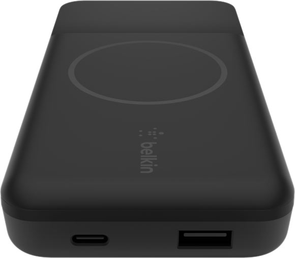 Внешний аккумулятор с функцией БЗУ Belkin Magnetic Wireless + кабель USB-A – USB-С, 10000 мАч, черный
