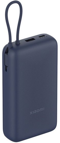 Внешний аккумулятор Xiaomi 20000 mAh с кабелем, синий