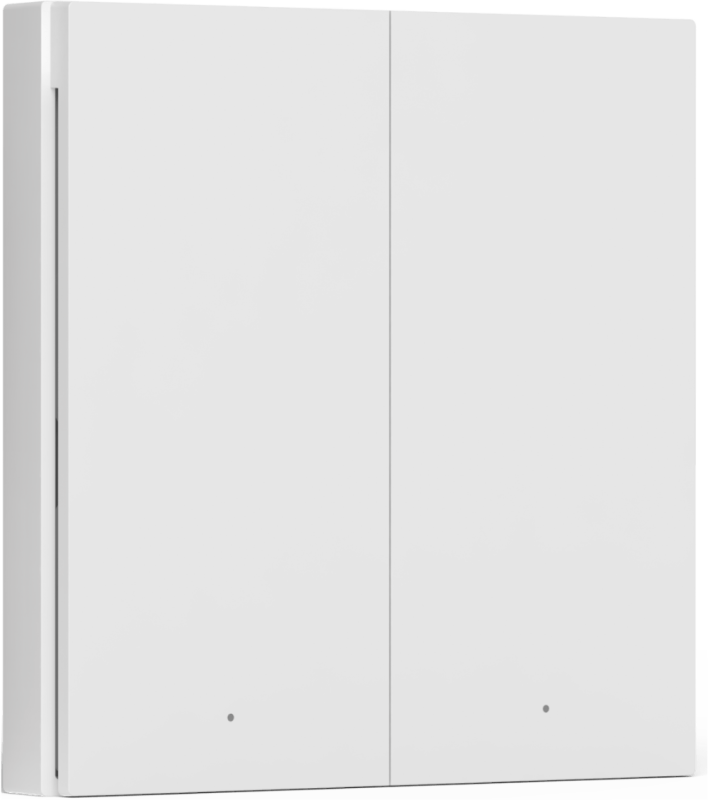 Выключатель умный беспроводной Aqara H1, 2 кнопки, Белый