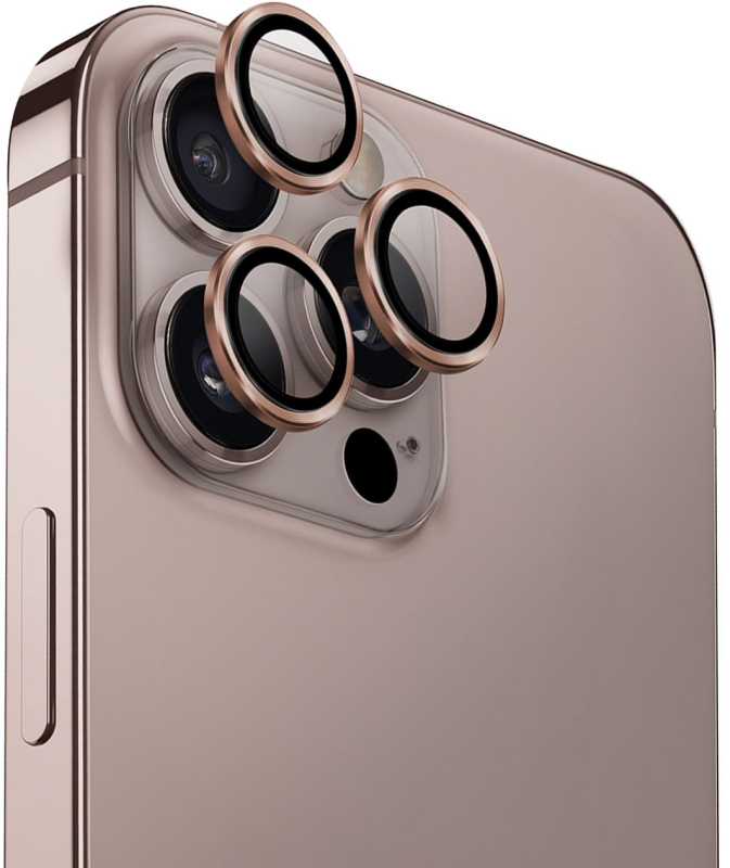 Защита линз Uniq Optix AluGuard для iPhone 16 Pro/16 Pro Max, золотой