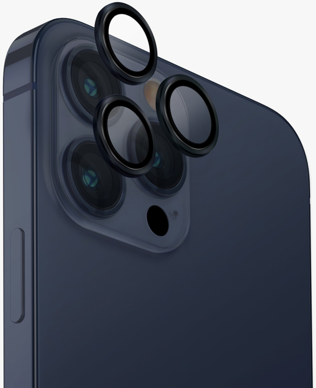 Защита линз Uniq Optix для iPhone 15 Pro Max, темно-синий