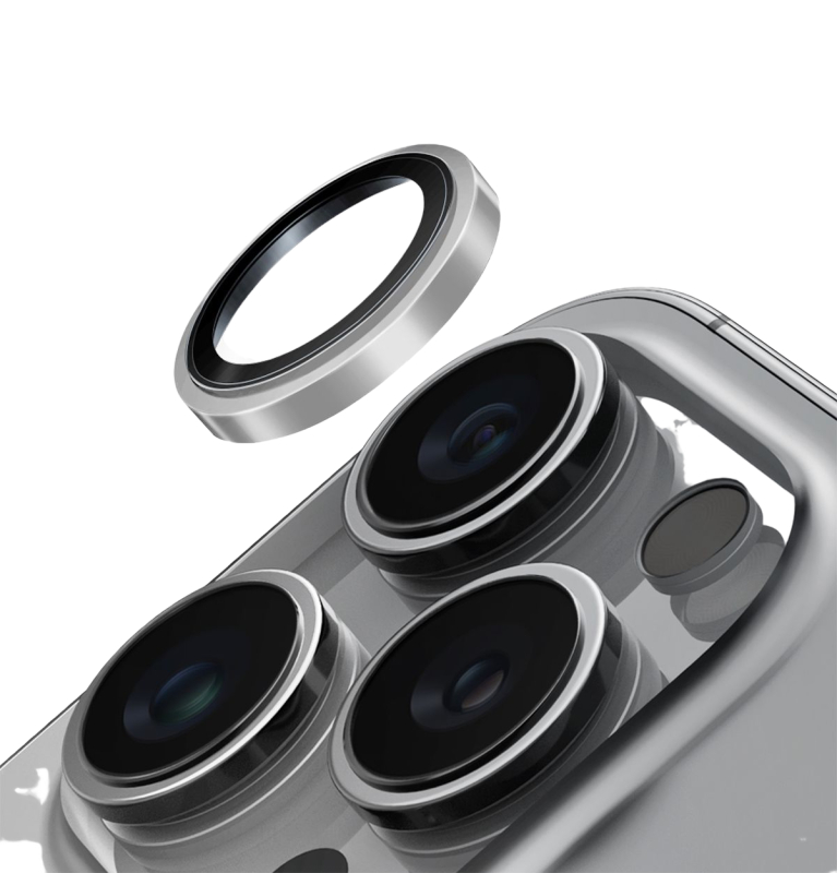 Защита линз Uniq Optix Prime для iPhone 16 Pro/16 Pro Max, серебристый