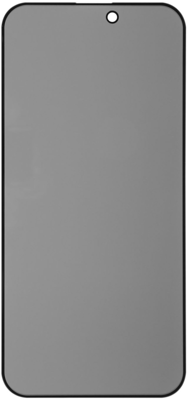 Защитное стекло iPhone 15 Pro Max Full Screen tempered glass Privacy с шелковой печатью, черный