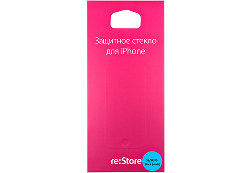 Защитное стекло Red Line для iPhone 5s/SE tempered glass матовый, черный